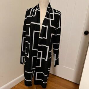 Domani Black and White open jacket